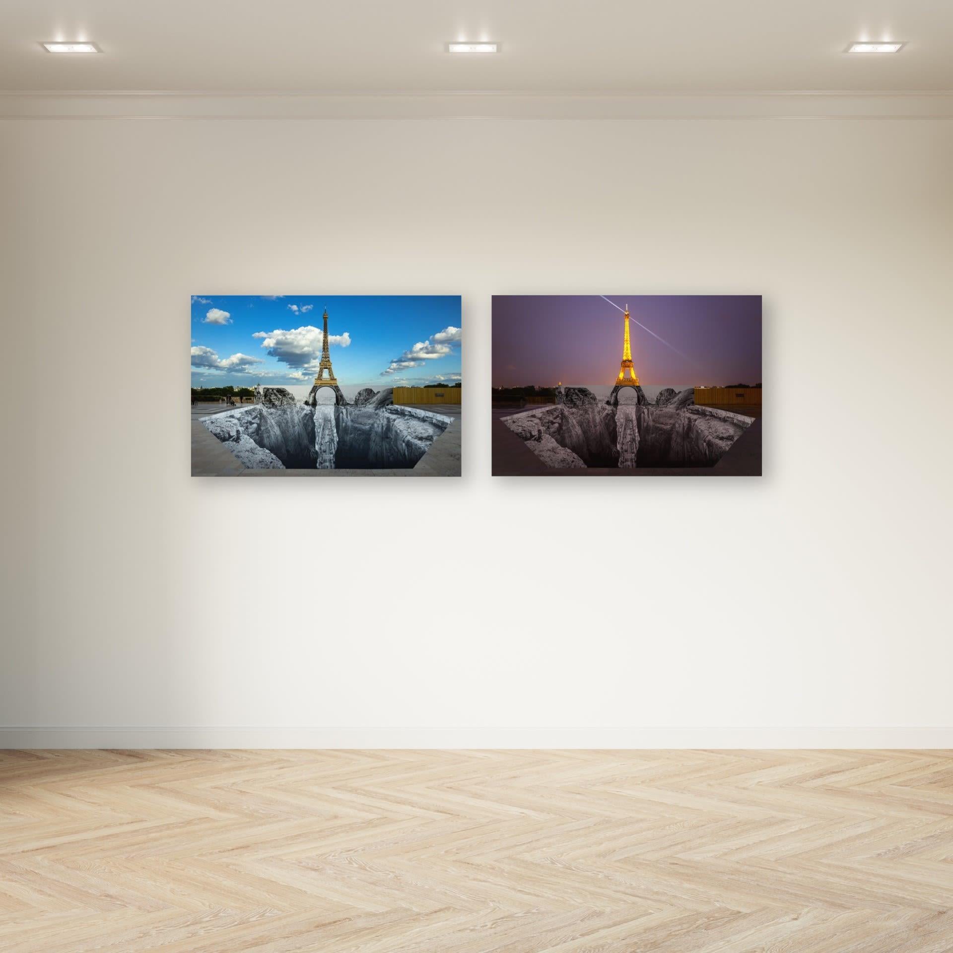 Trompe l'oeil, Les Falaises du Trocadéro, 2021 -JR, Set 2, Print, Art, Edition en vente 1