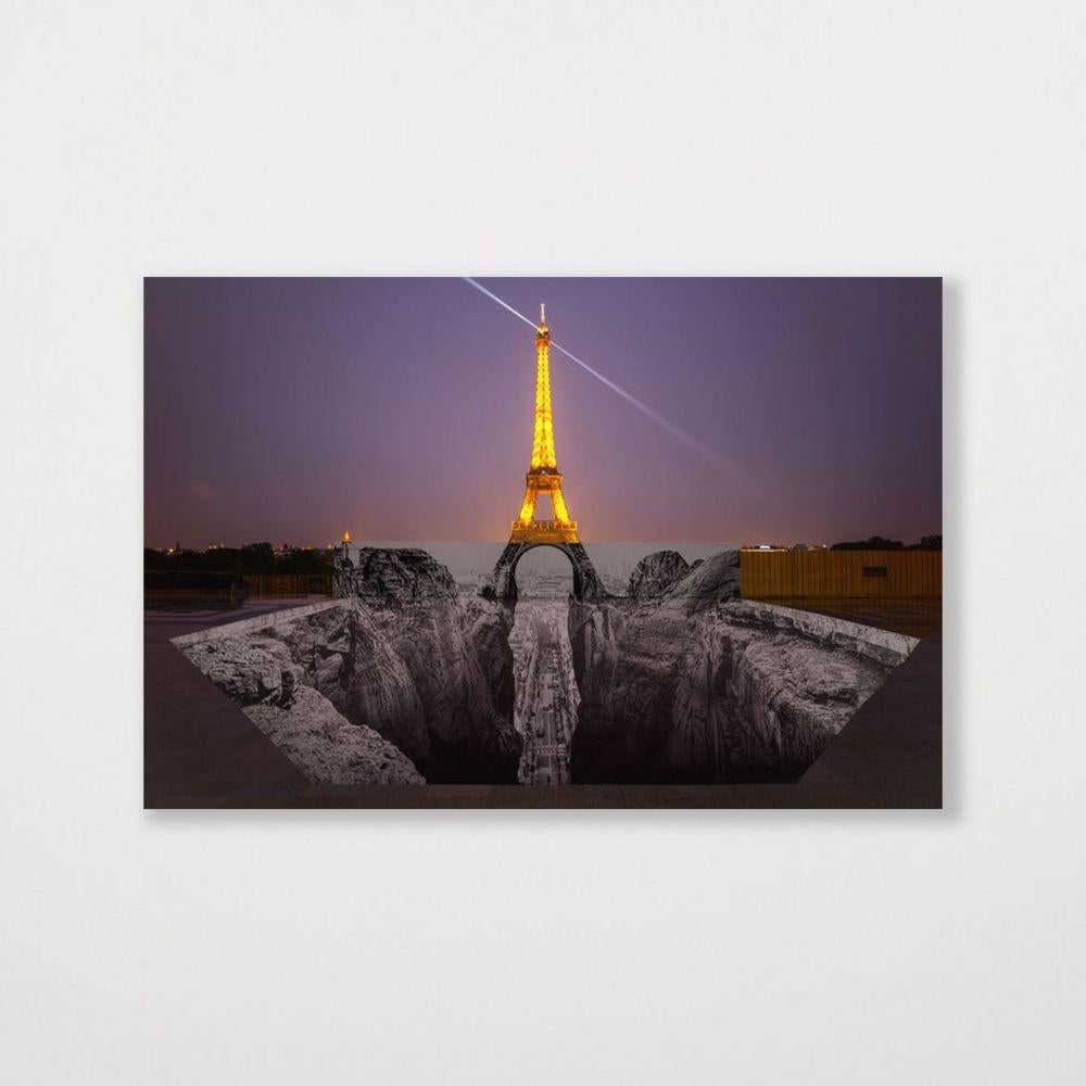 Trompe l'oeil, Les Falaises du Trocadéro, 2021 -JR, Set 4, Print, Art, Edition - Gray Figurative Print by JR artist