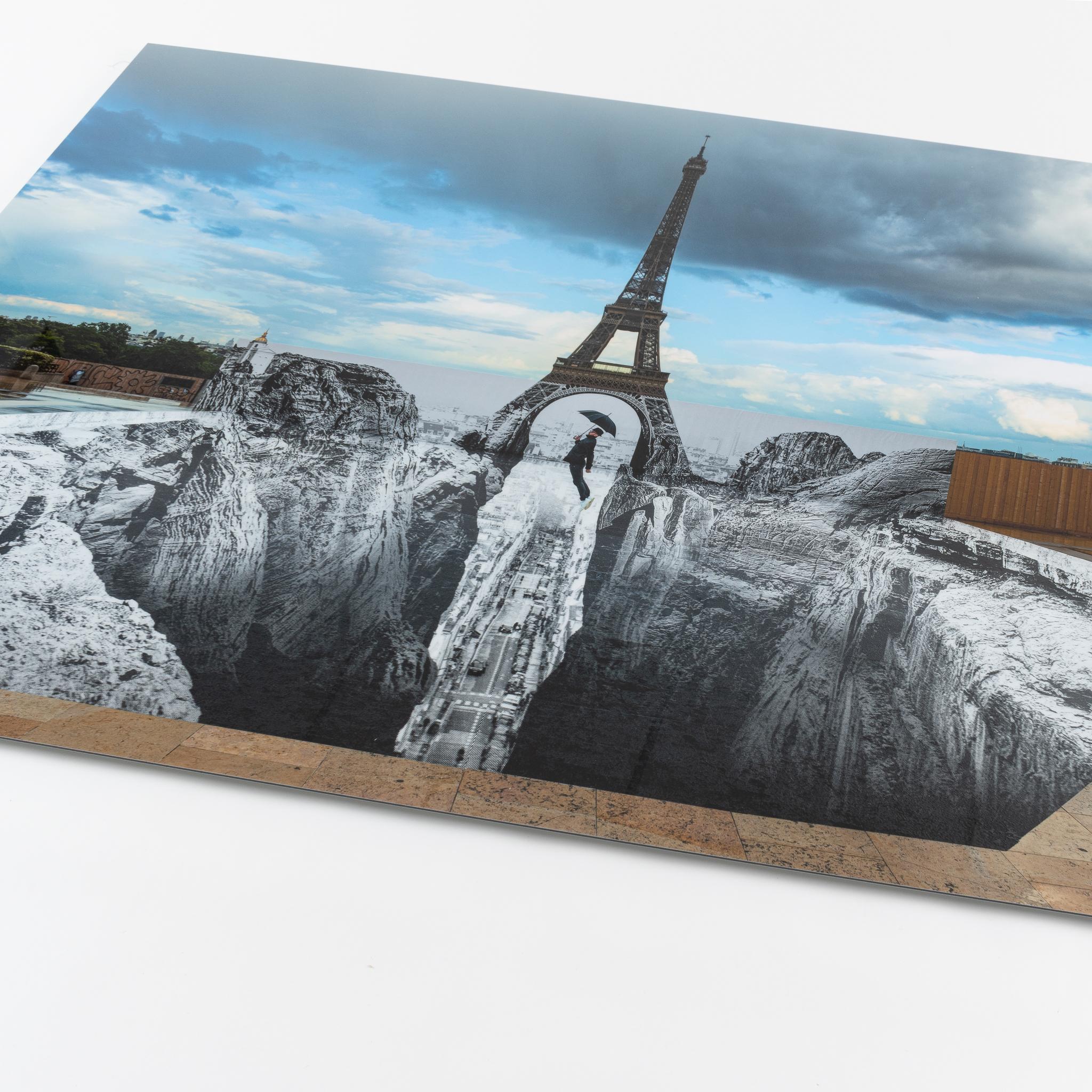 Trompe l'oeil, Les Falaises du Trocadéro, 18 mai 2021, 19h58, Paris, France, 202 - Contemporary Print by J.R. 