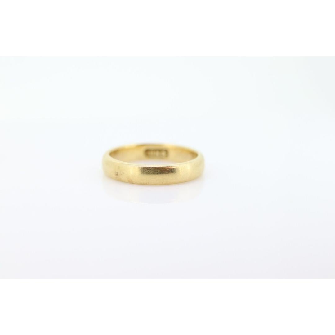 JR Wood 18k Yellow Gold band. Antique Early 1900s 18k Yellow Gold Jr Wood For Sale 1
