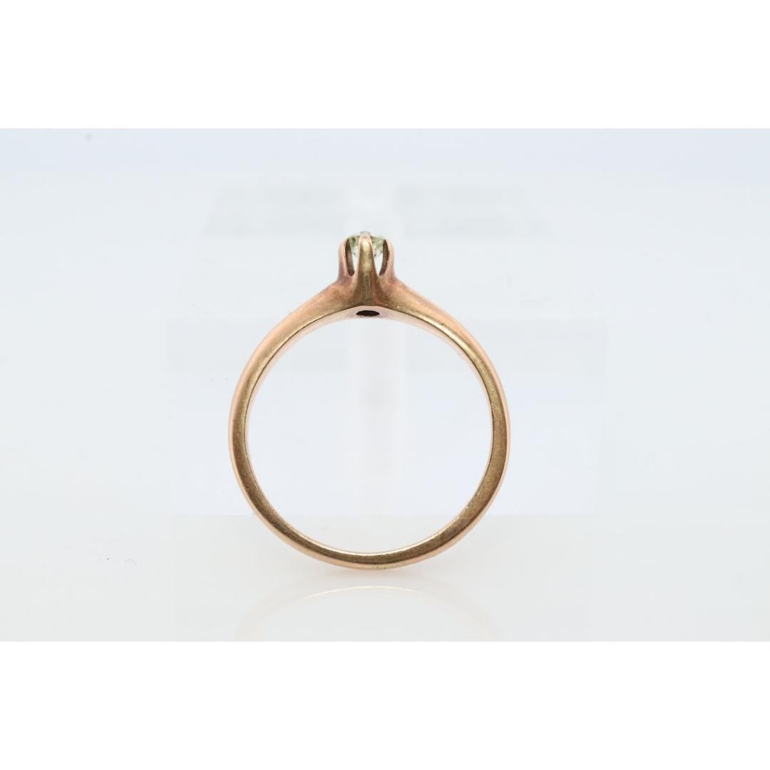 JR Wood and Sons Bague en or 14k sertie de diamants, taille 5, Jr Bague en bois. Bois et fils Bon état - En vente à Port Charlotte, FL