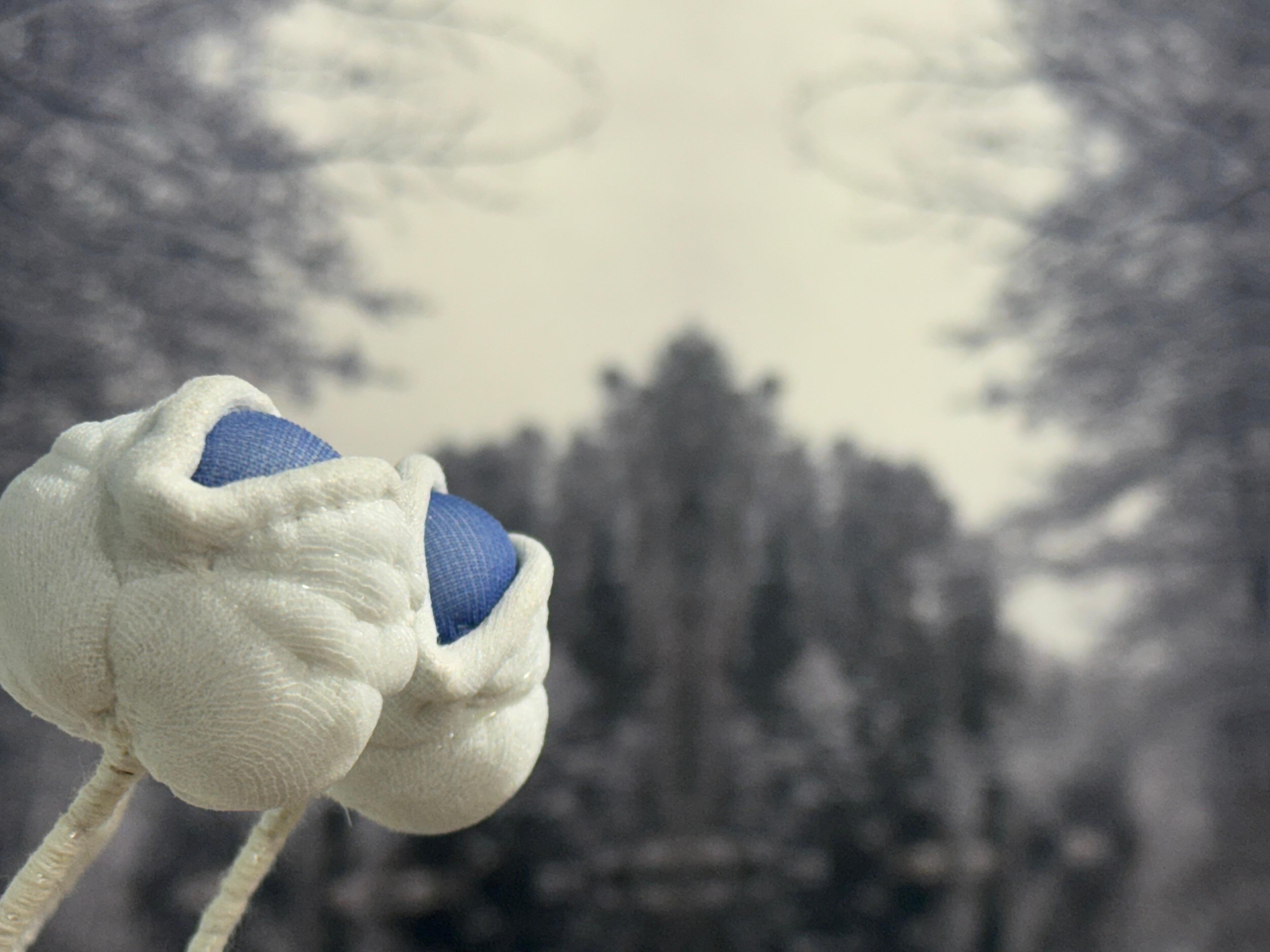 Photographic Composition Print on Silky Fabric Forest in the Island - Landscape For Sale 4