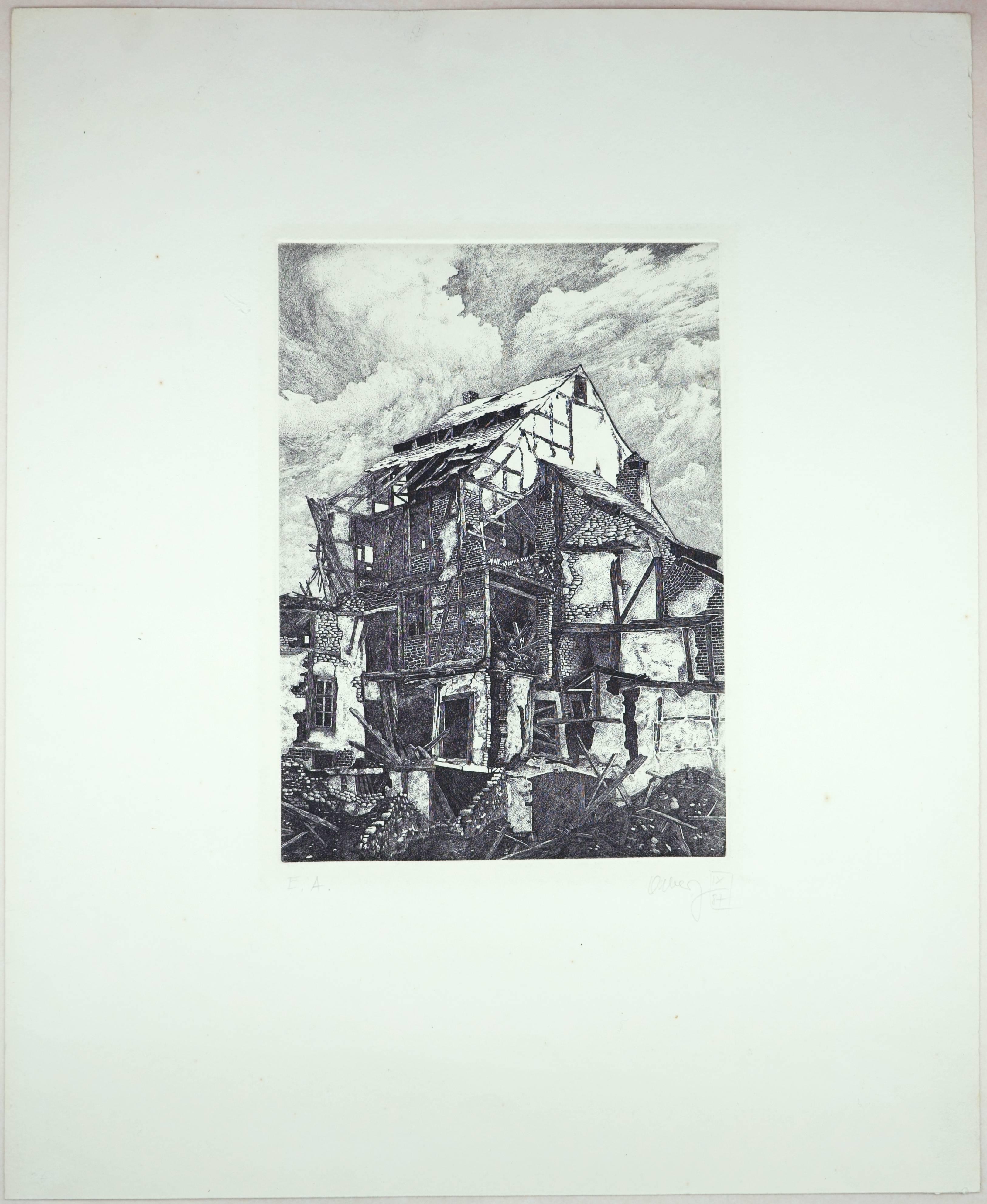 Agony – Die Architektur des Verfalls – – Print von Jörg Olberg