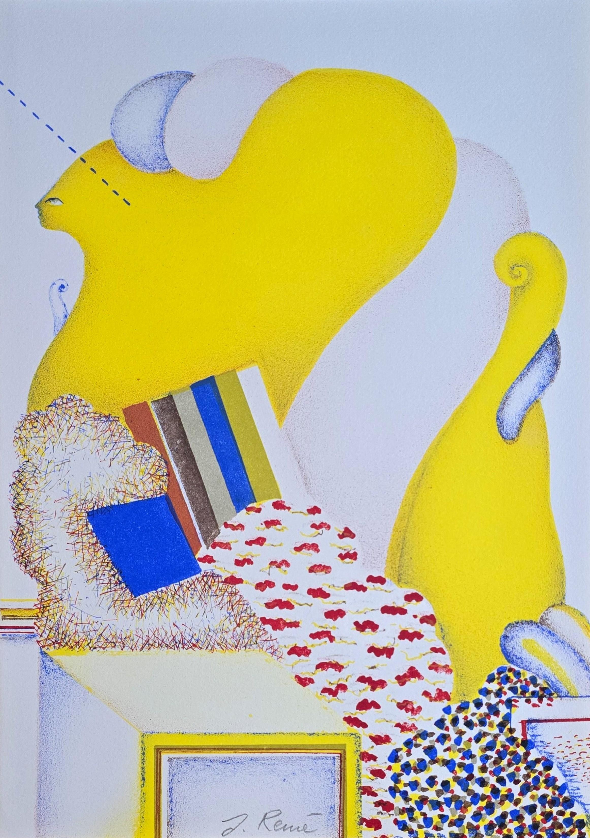 Untitled VIII (Jörg Remé, Jörg Krichbaum, Blue, Yellow, ~50% OFF - MUST GO)