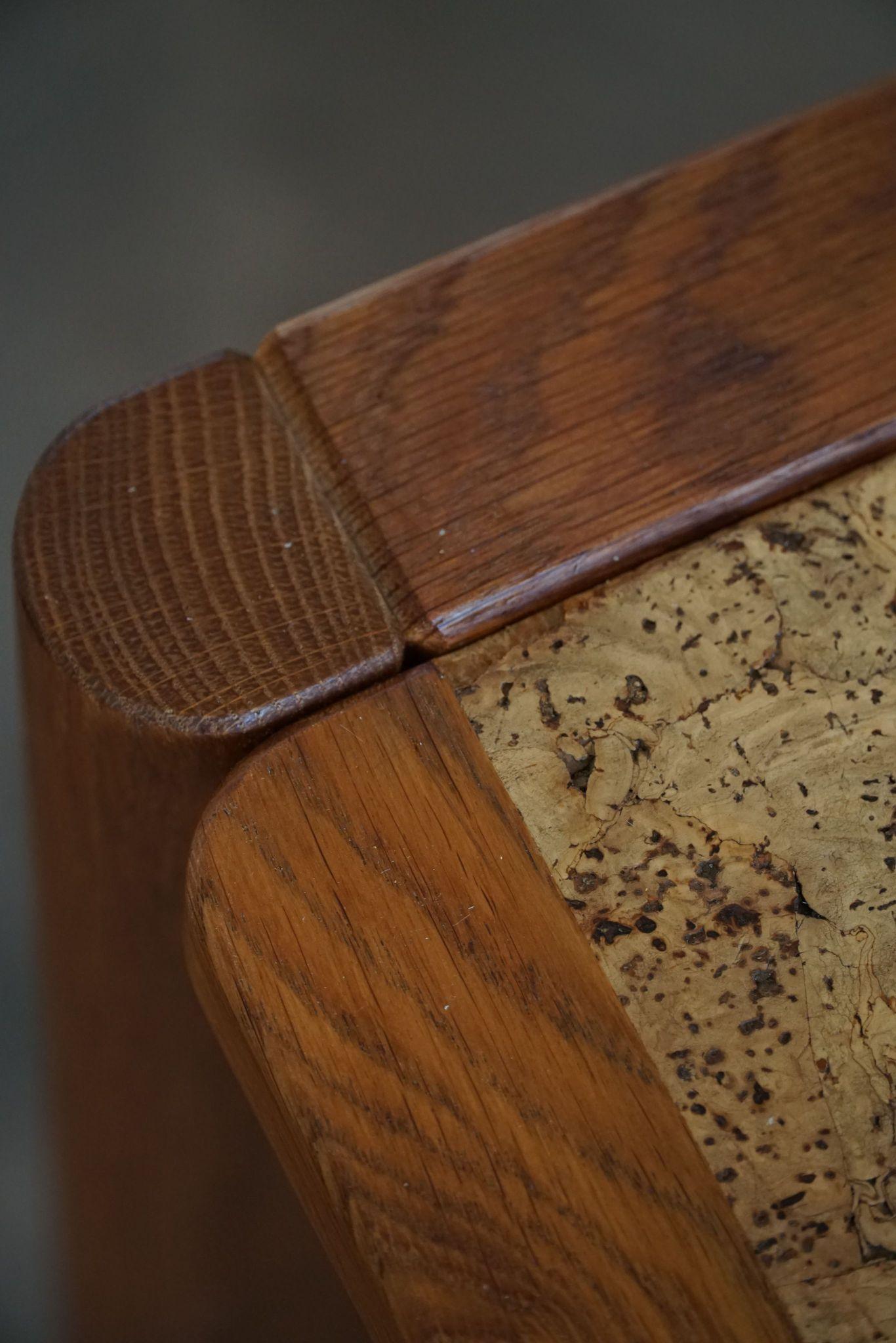 Jørgen Bækmark, Table de salle à manger en Oak & Cork, Danish Mid Century Modern, 1960s en vente 10