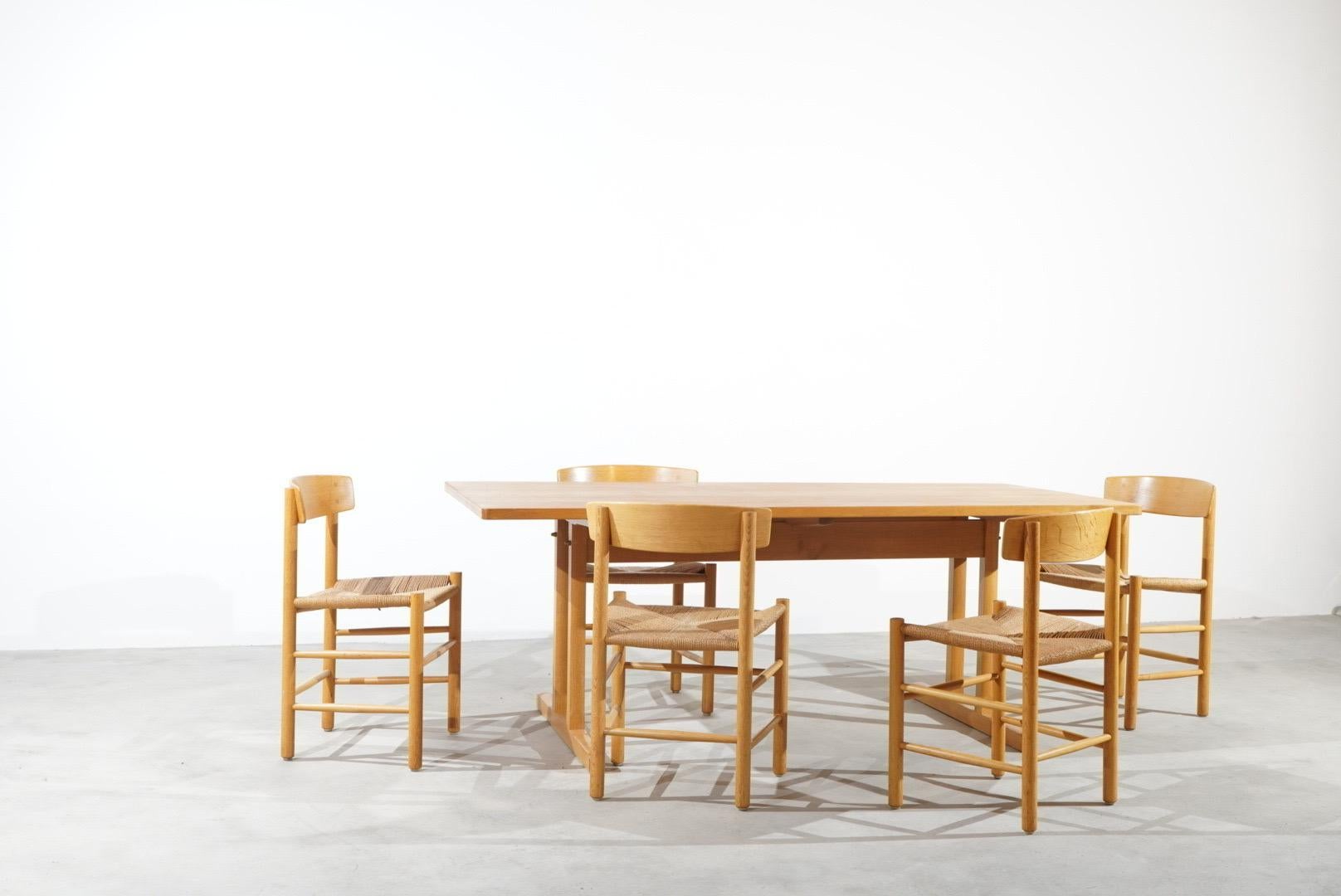 XX secolo Tavolo da pranzo Jørgen Bækmark Shakers Oak Midcentury in vendita