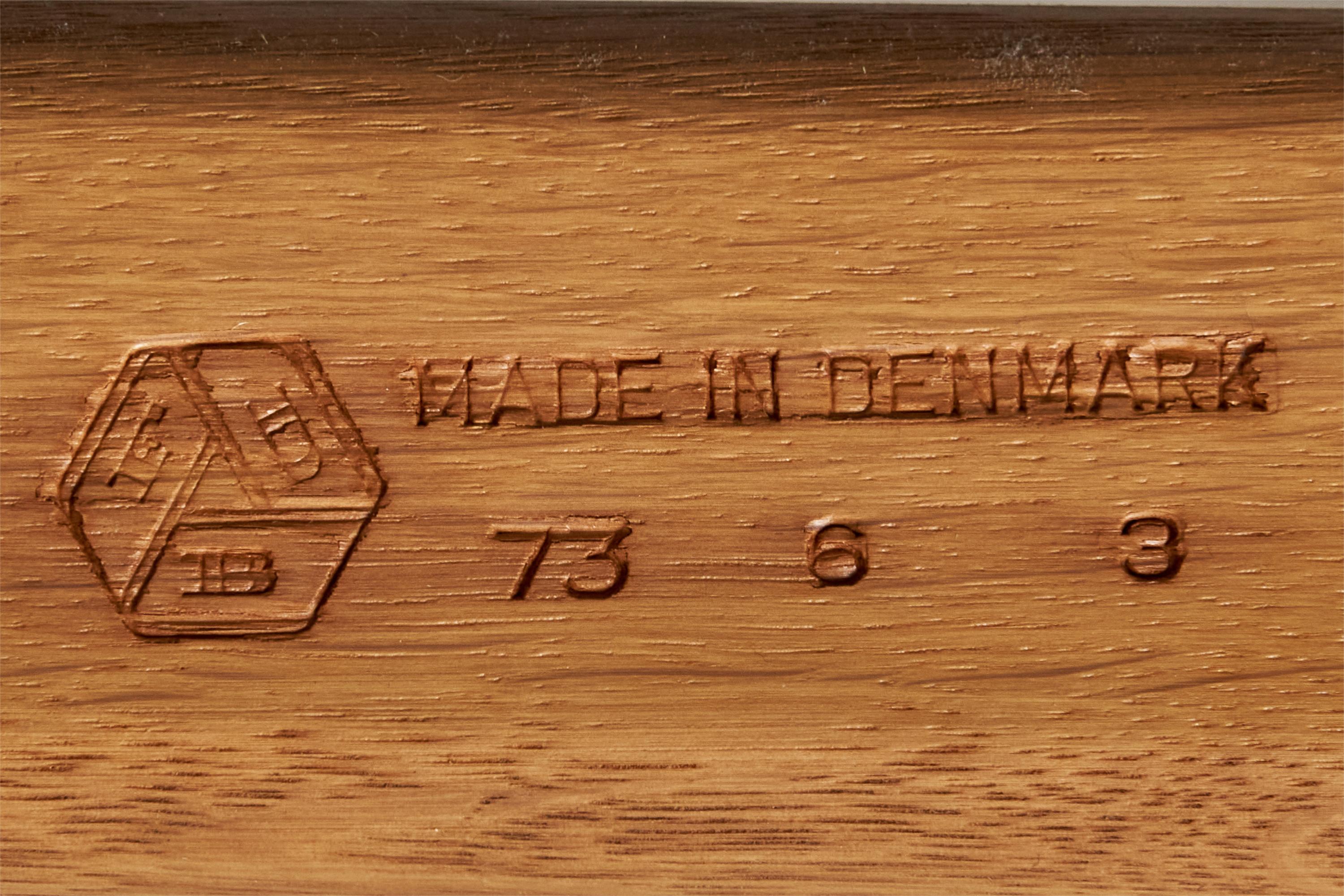 Jørgen Bækmark, Slipper Chair, Oak, Shearling, Denmark, 1960s 10