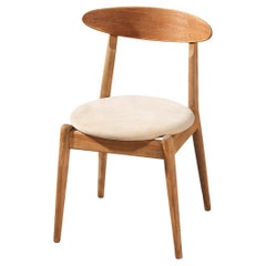 Jørgen Bo and Vilhelm Wohlert ‘Louisiana’ Dining Chair in Oak and Suede