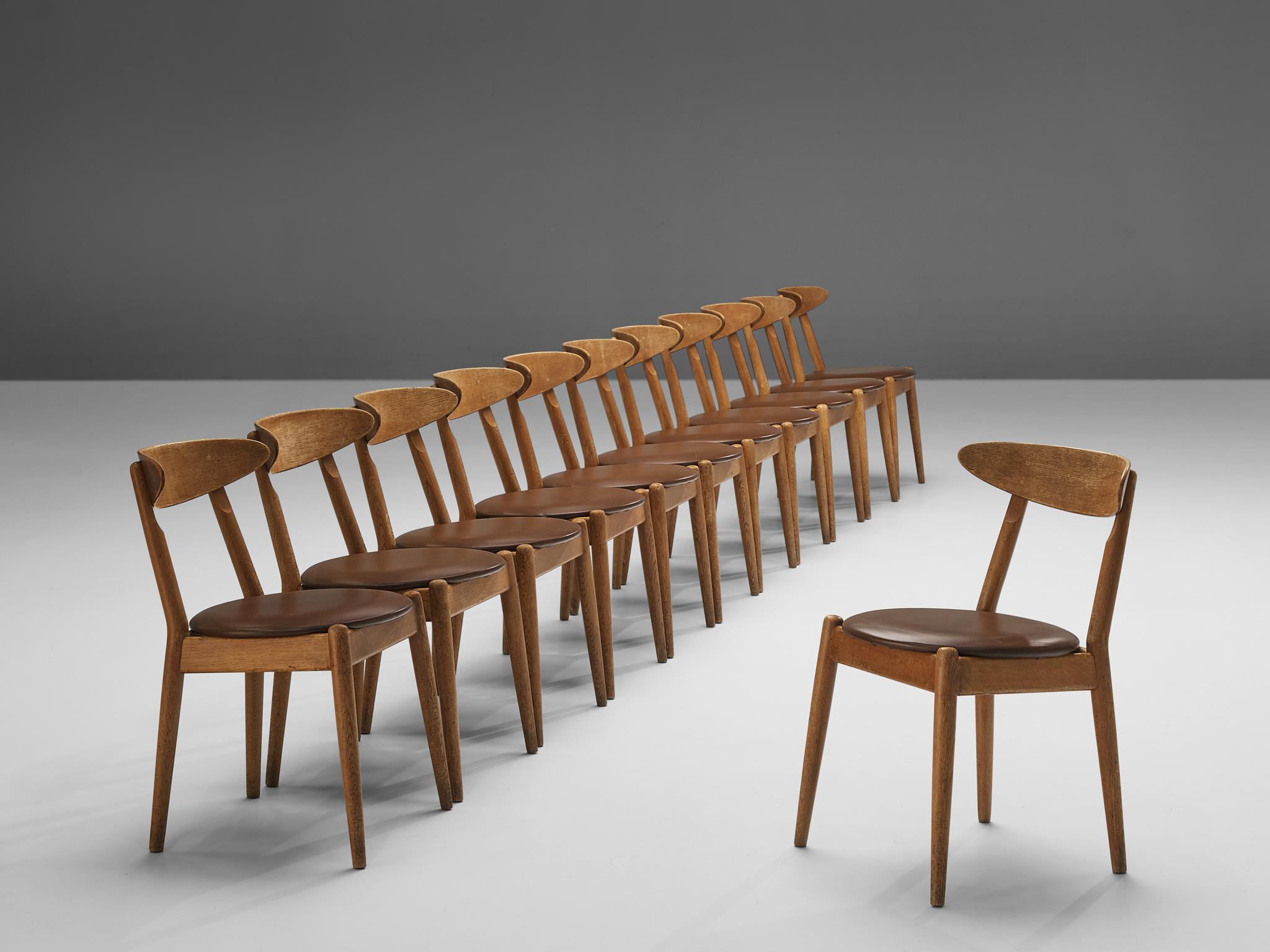 Mid-20th Century Jørgen Bo and Vilhelm Wohlert Set of Twelve  ‘Louisiana’ Dining Chairs
