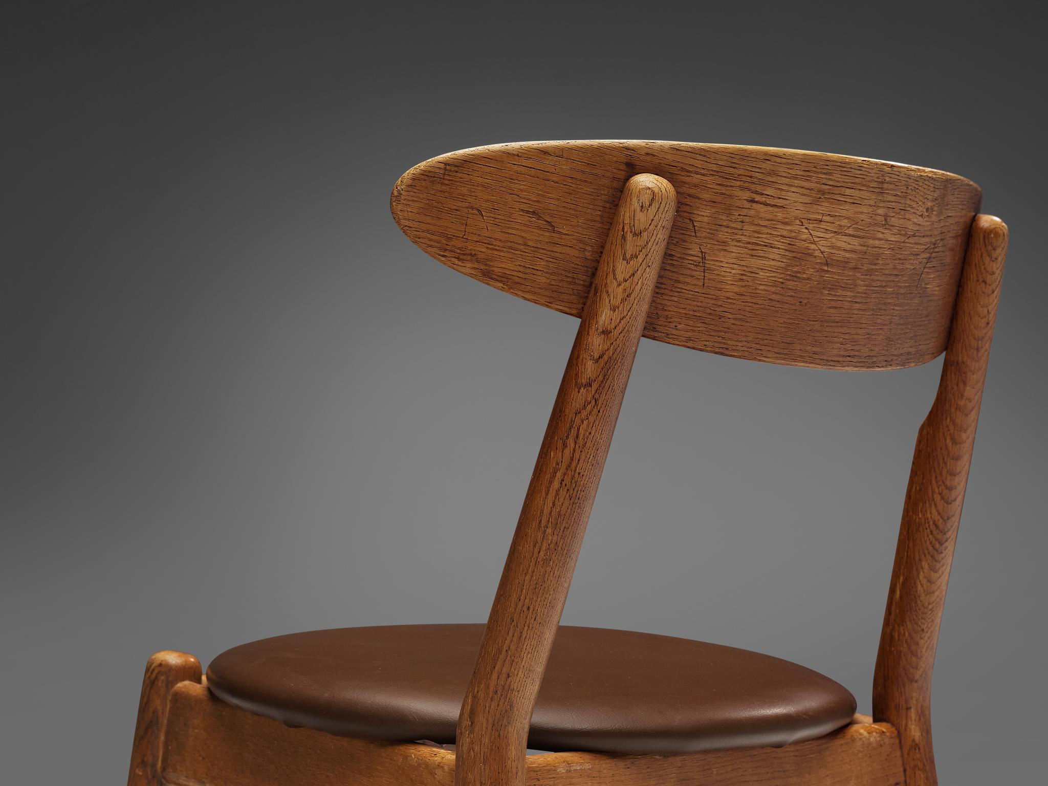 Leather Jørgen Bo and Vilhelm Wohlert Set of Twelve  ‘Louisiana’ Dining Chairs