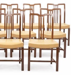Jørgen Christensen: Set of 12 Dining Chairs of Mahogany