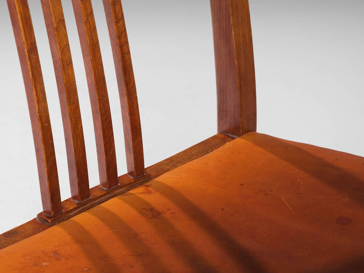 Jørgen Christensen Original Cognac Leather Chairs 2