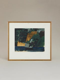 Abstract Gouache on Paper, Jörgen Fogelquist (1927-2005)