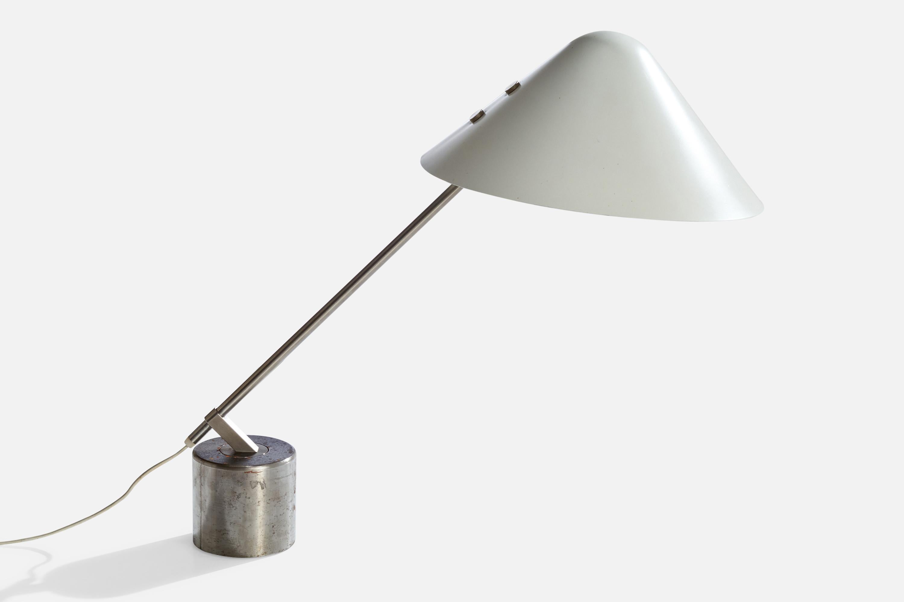 Jørgen Gammelgaard, Lámpara de mesa VIP, Metal, Aluminio, Dinamarca, 1983 Danés en venta
