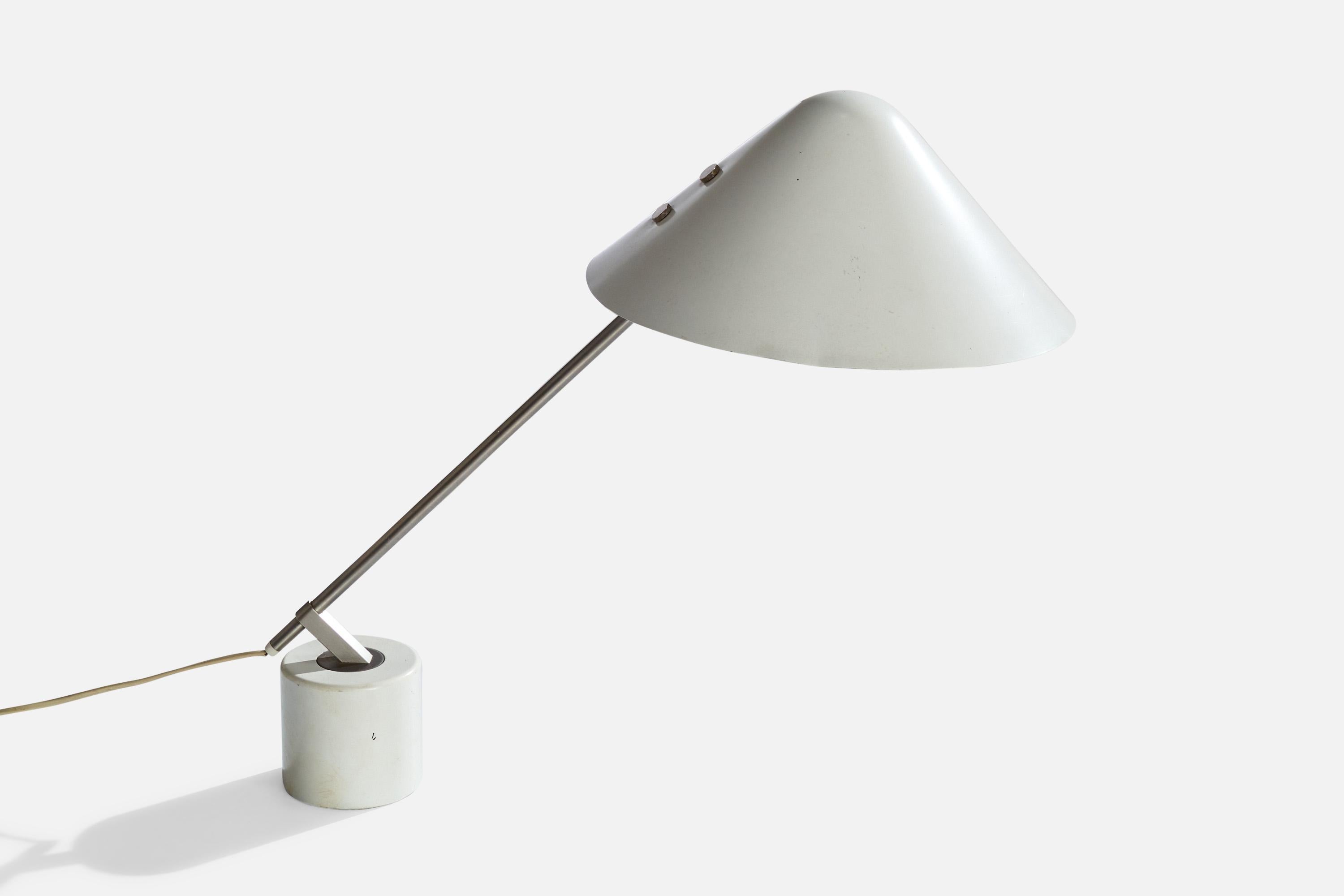 Jørgen Gammelgaard, Lámpara de mesa VIP, Metal, Aluminio, Dinamarca, 1983 Danés en venta