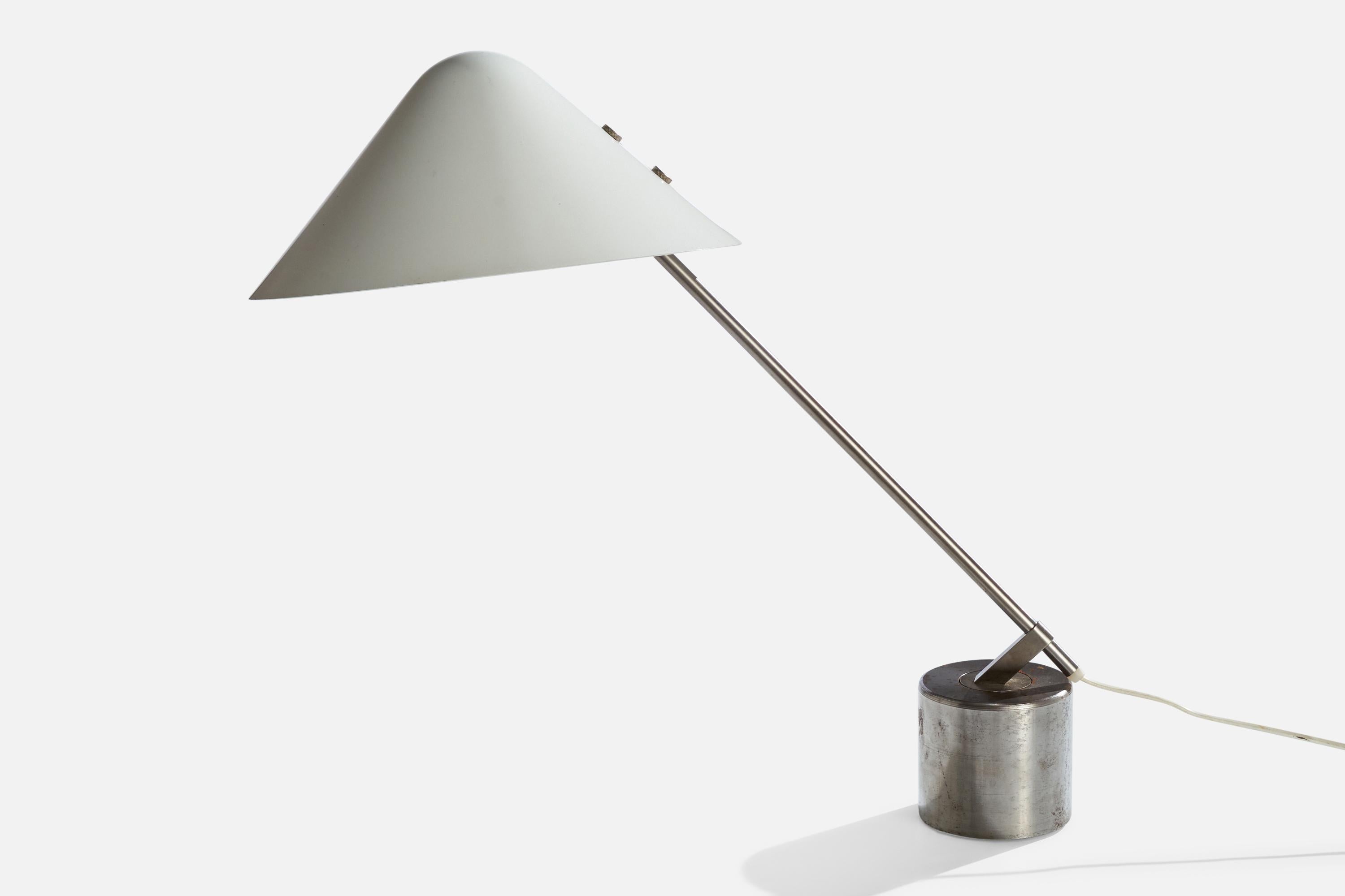 Jørgen Gammelgaard, Lámpara de mesa VIP, Metal, Aluminio, Dinamarca, 1983 en Bueno estado para la venta en High Point, NC