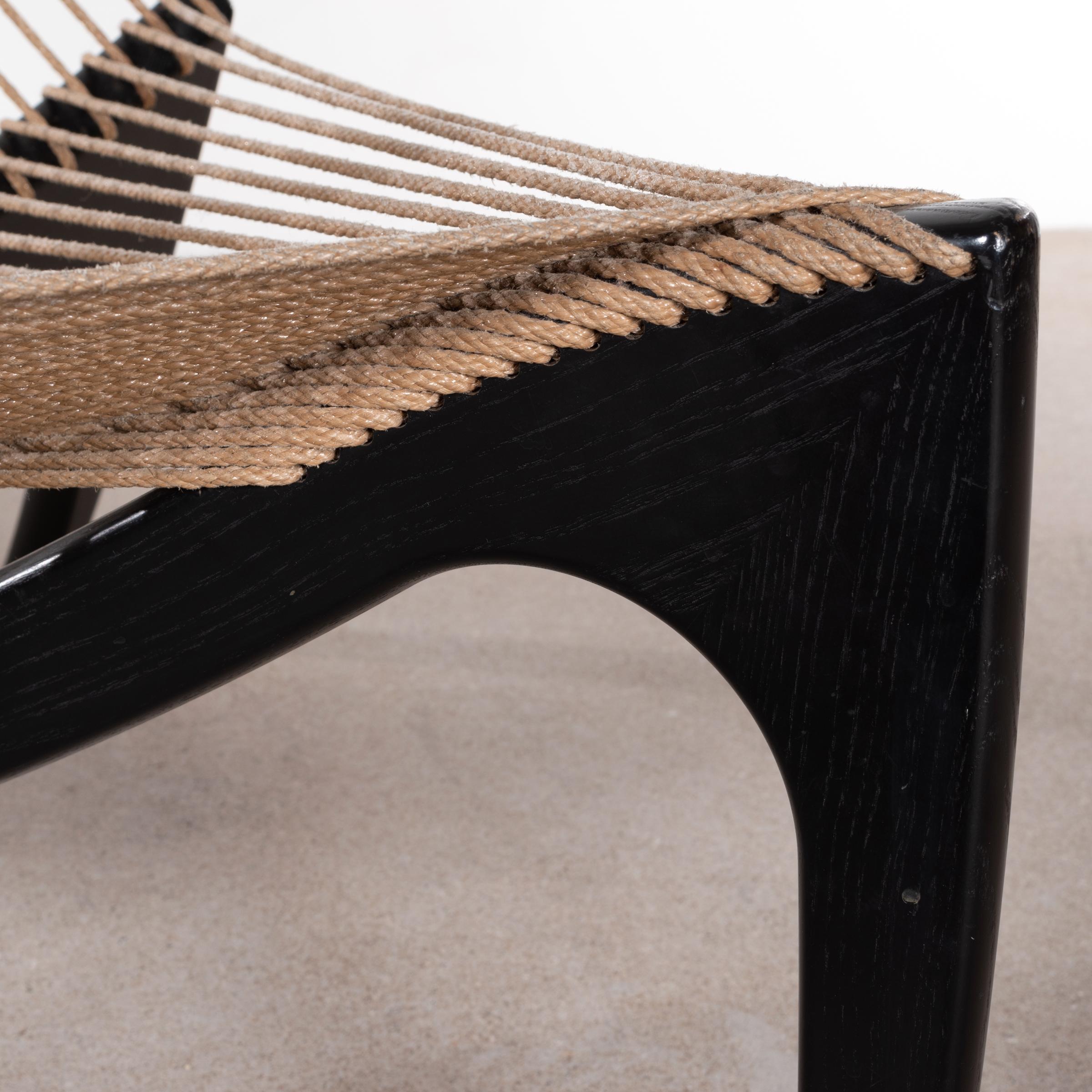 Jørgen Høvelskov Black Harp Lounge Chair for Jørgen Christensens 3
