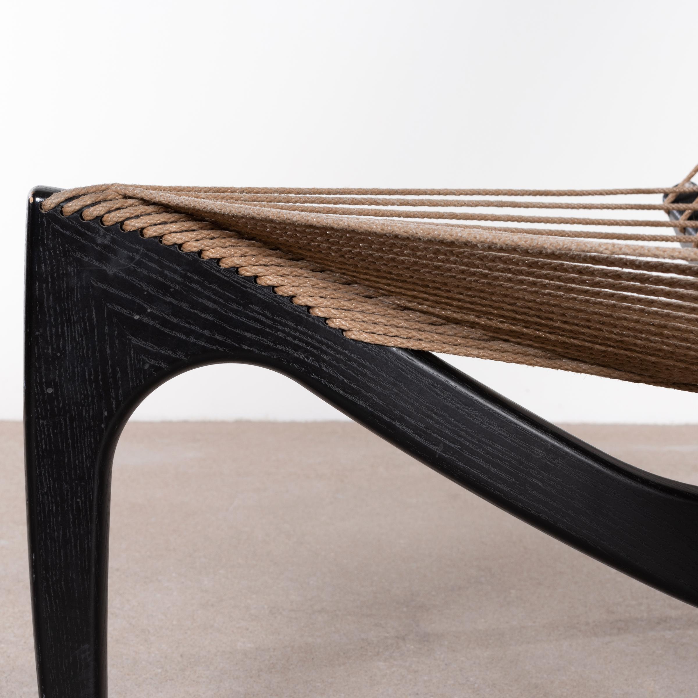 Jørgen Høvelskov Black Harp Lounge Chair for Jørgen Christensens 10