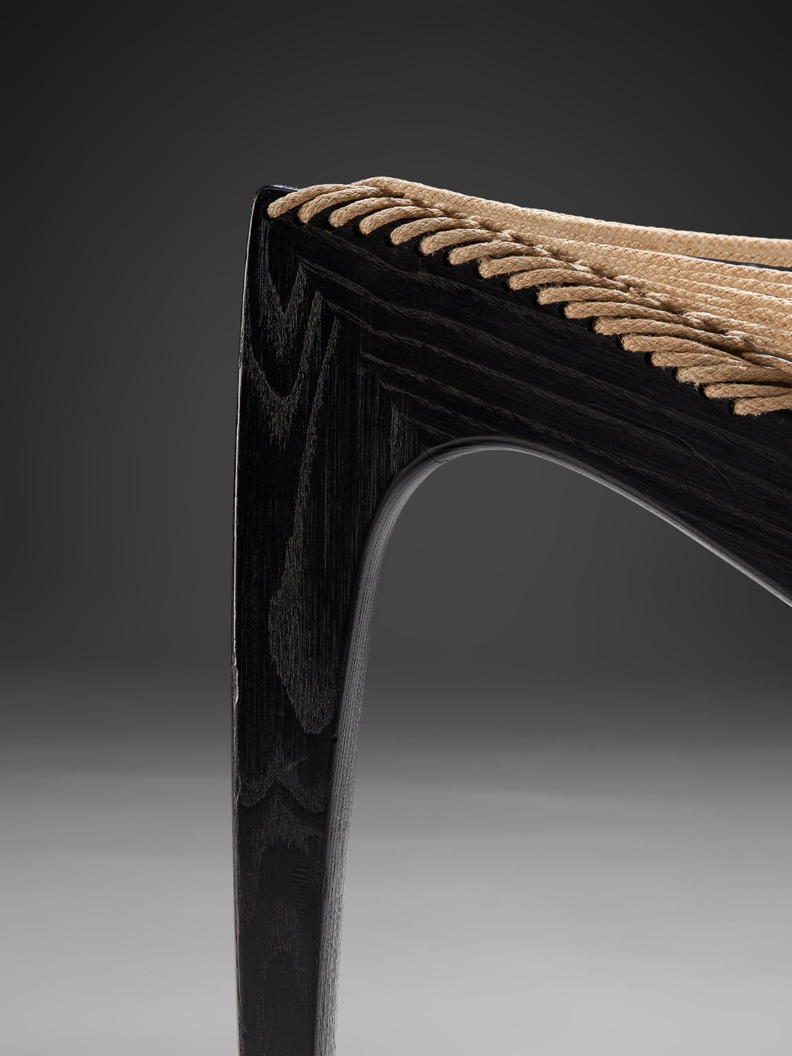 Jørgen Høvelskov Original Ebonized 'Harp' Chair 3