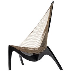 Jørgen Høvelskov Original Ebonized 'Harp' Chair