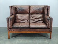 Jørgen Kastholm JK 922 Vagon Buffalo Leather Sofa Denmark