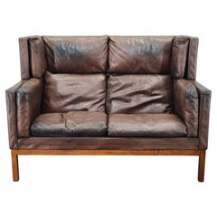 Jørgen Kastholm JK 922 Vagon Buffalo Leather Sofa Denmark