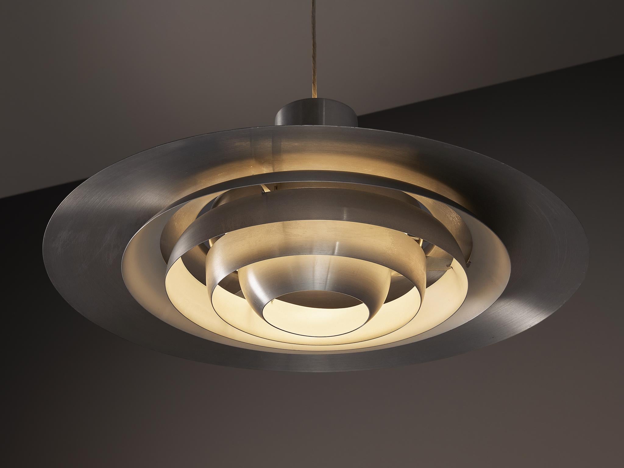 Jørgen Kastholm & Preben Fabricius Kronleuchter aus Aluminium im Angebot 2