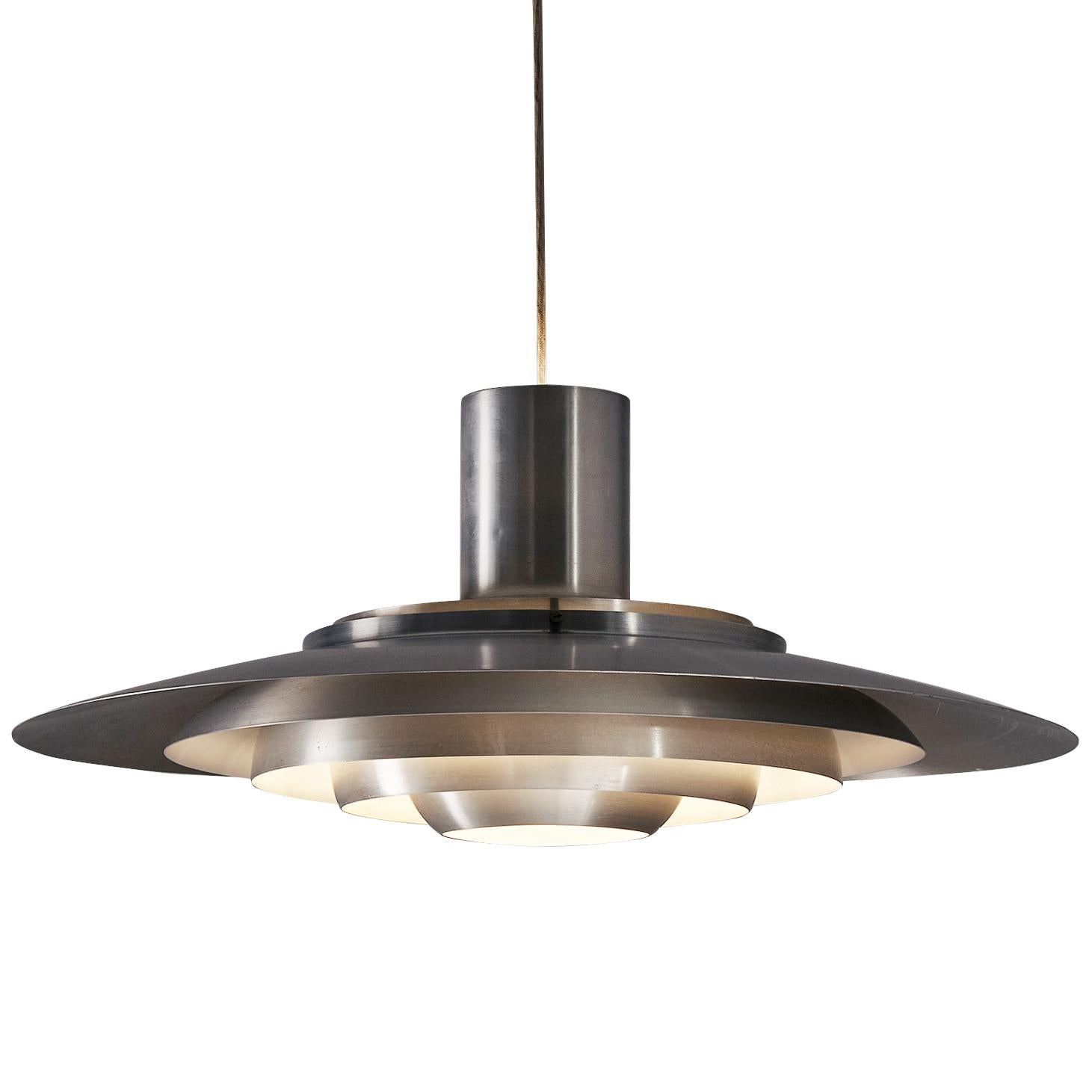 Jørgen Kastholm & Preben Fabricius Chandelier in Aluminum