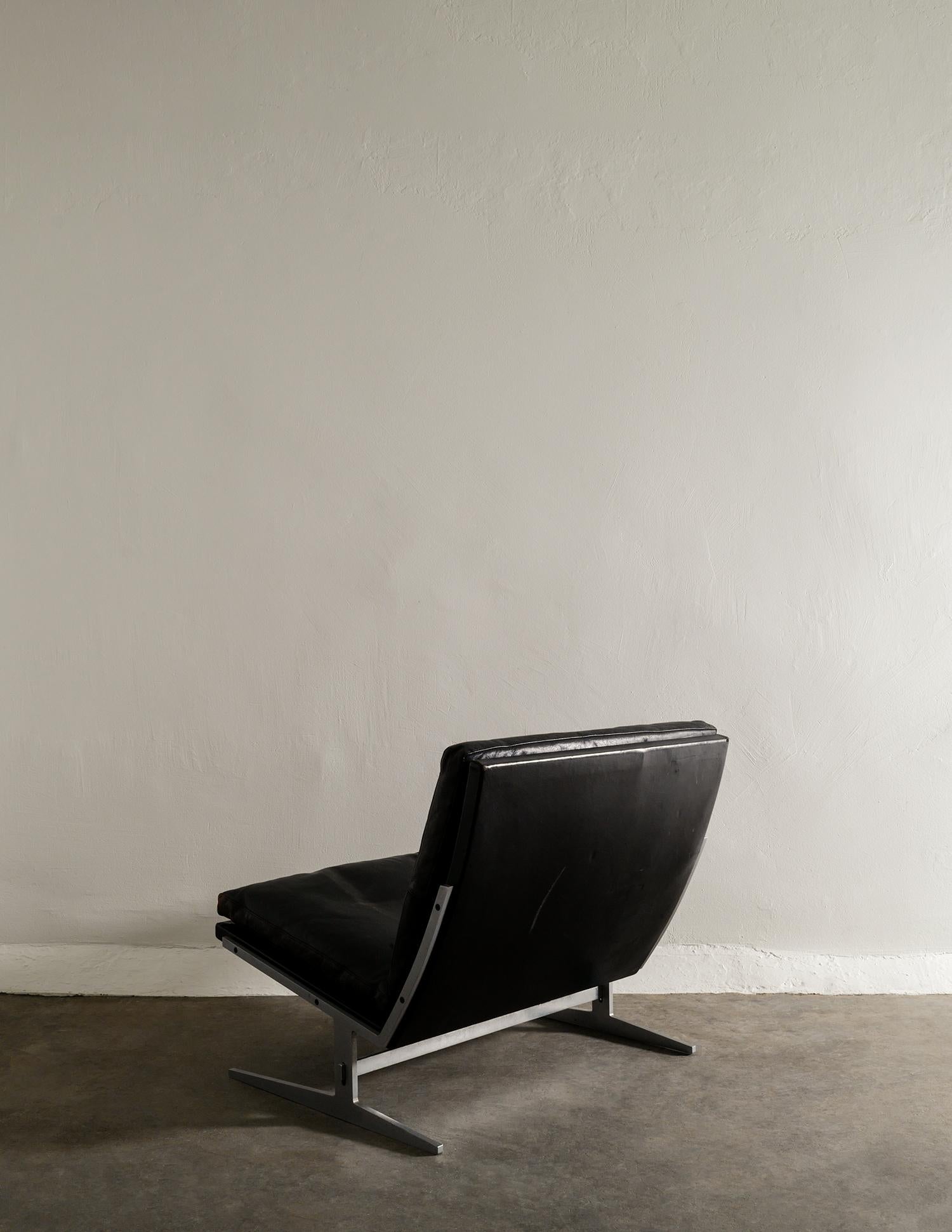 Scandinavian Modern Jørgen Kastholm & Preben Fabricius Easy Chair Produced by Bo-Ex, Denmark 1960s