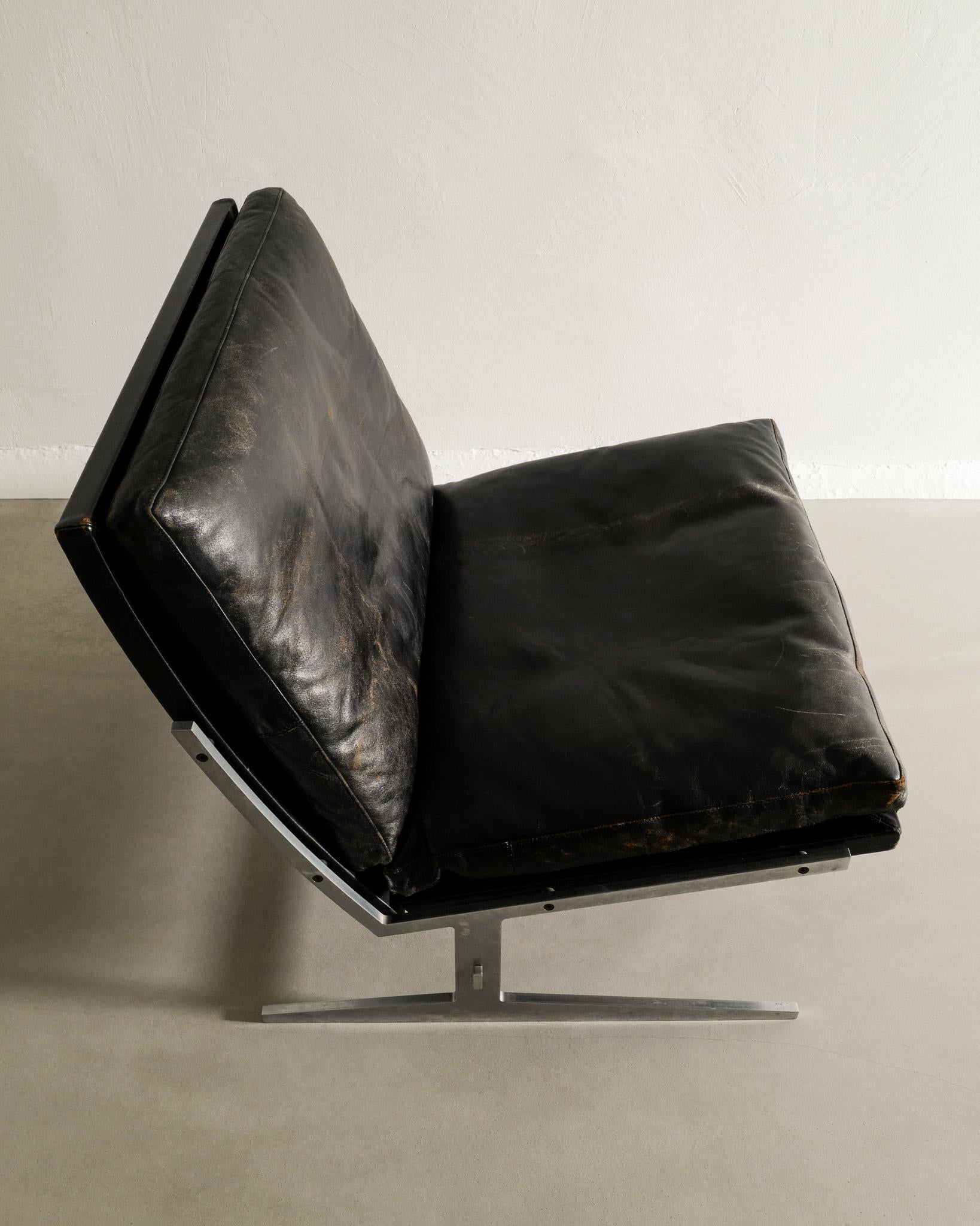 Jørgen Kastholm & Preben Fabricius Easy Chair Produit par Bo-Ex Danemark, années 1960 Bon état - En vente à Stockholm, SE