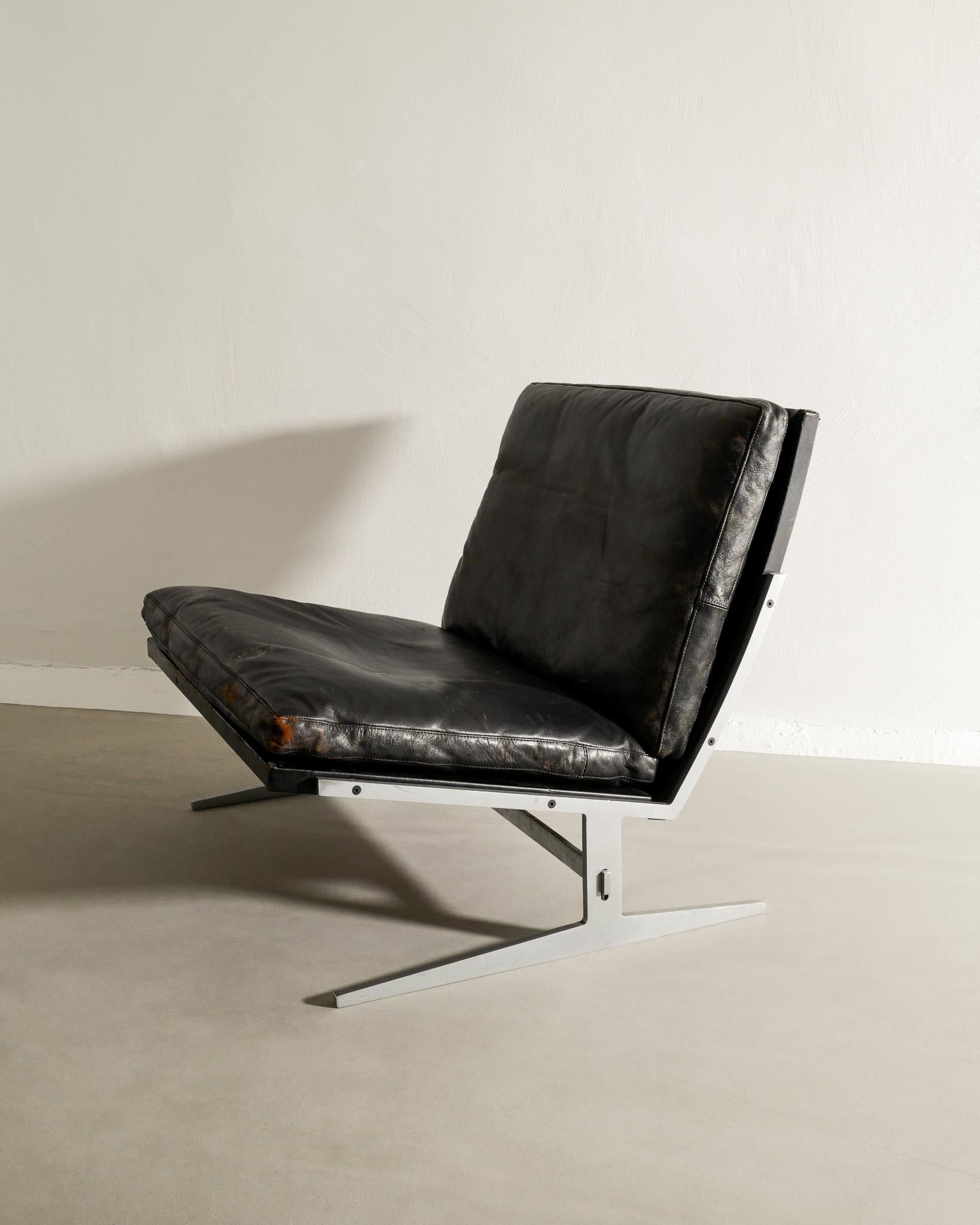 Jørgen Kastholm & Preben Fabricius Easy Chair Produced by Bo-Ex Denmark, 1960s For Sale 1