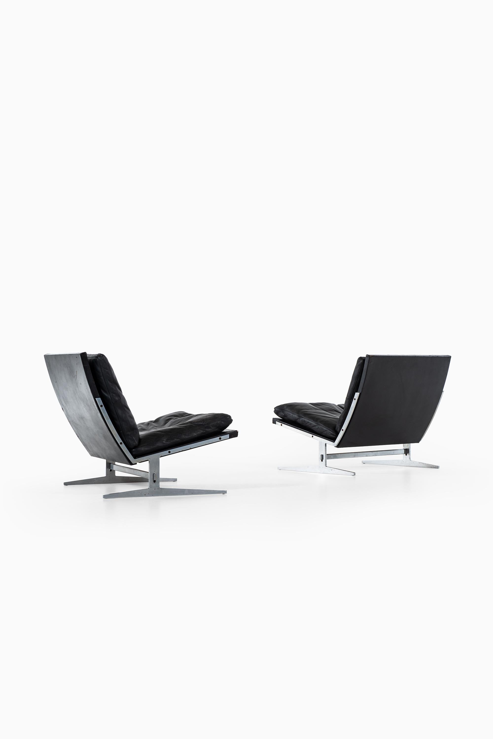 Danish Jørgen Kastholm & Preben Fabricius Easy Chairs Model Bo-561 by Bo-Ex in Denmark  For Sale