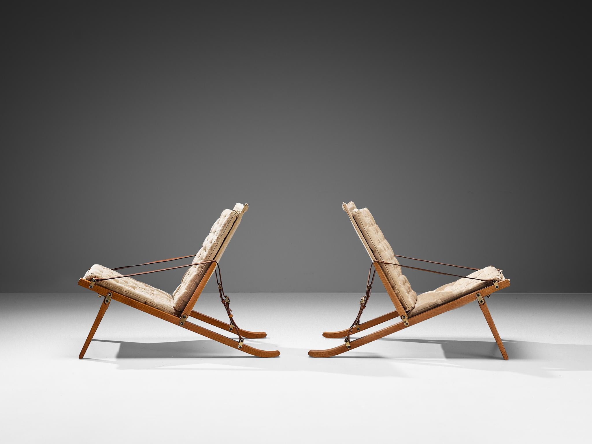 Mid-20th Century Jørgen Kastholm & Preben Fabricius for Poul Bachmann 'PB10' Lounge Chairs  For Sale