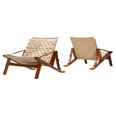 Used Jørgen Kastholm & Preben Fabricius for Poul Bachmann 'PB10' Lounge Chairs 