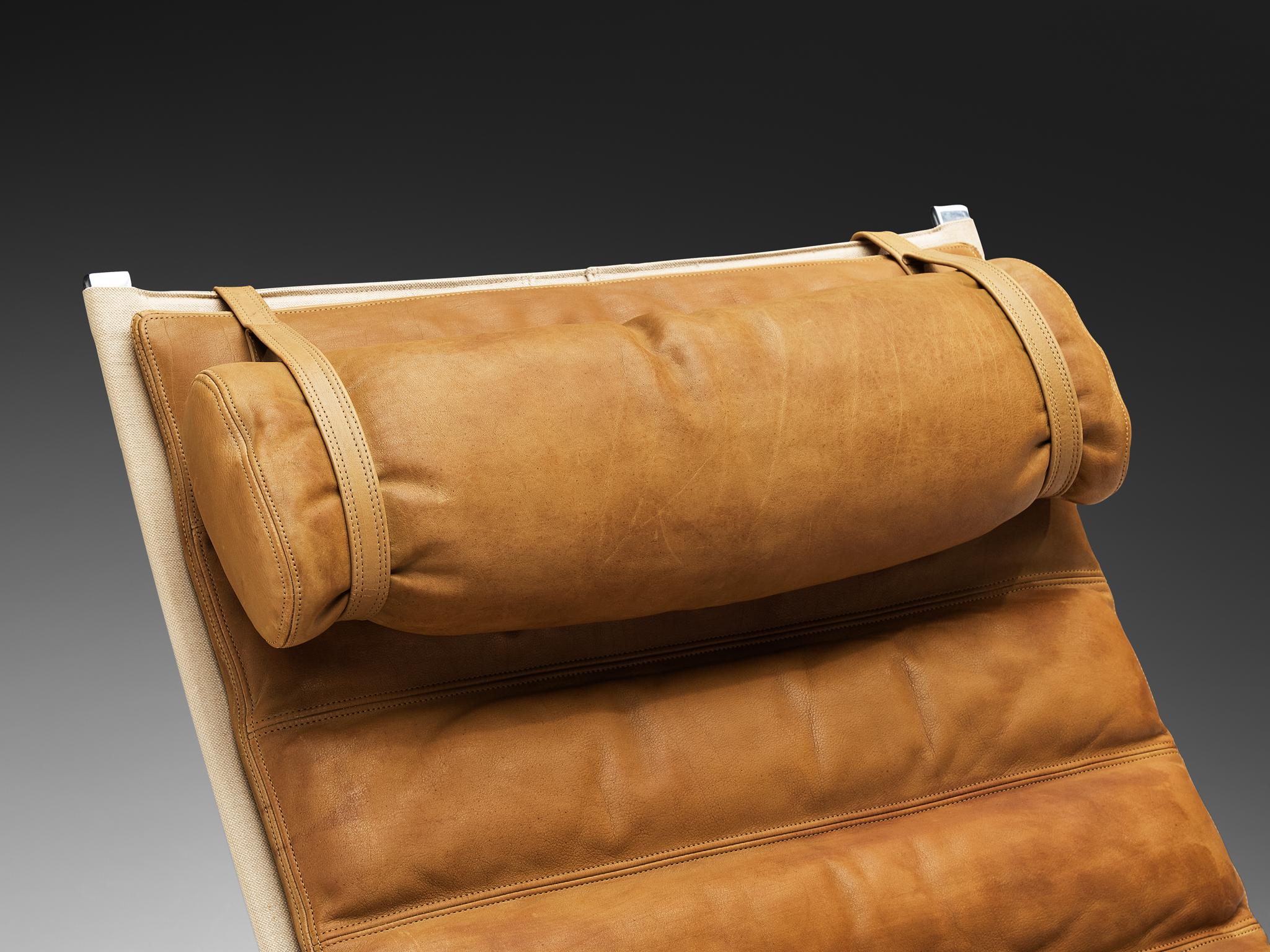 Jørgen Kastholm & Preben Fabricius 'Grasshopper' Chaise Longue in Leather For Sale 3