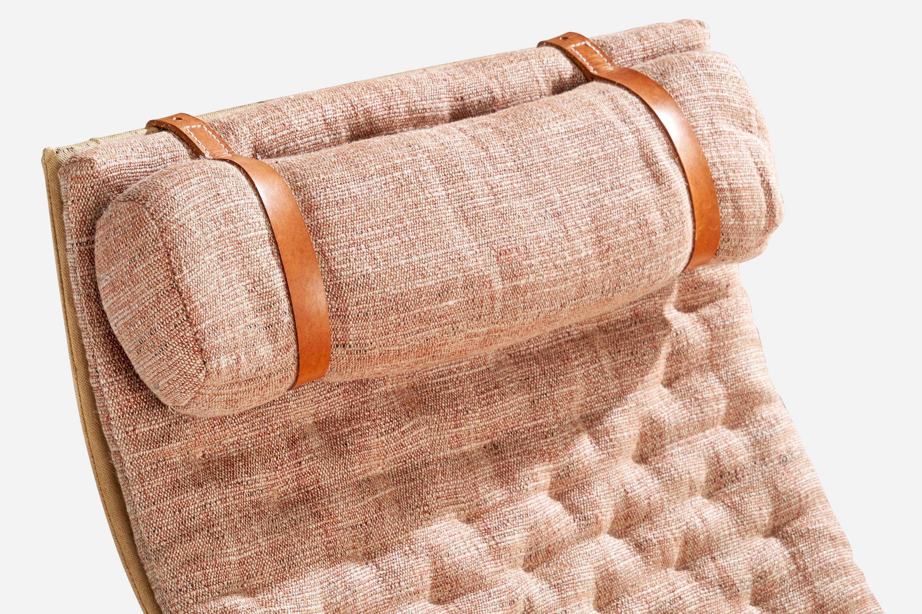 Jørgen Kastholm & Preben Fabricius, chaise longue, tissu, cuir, Danemark, 1960 en vente 10