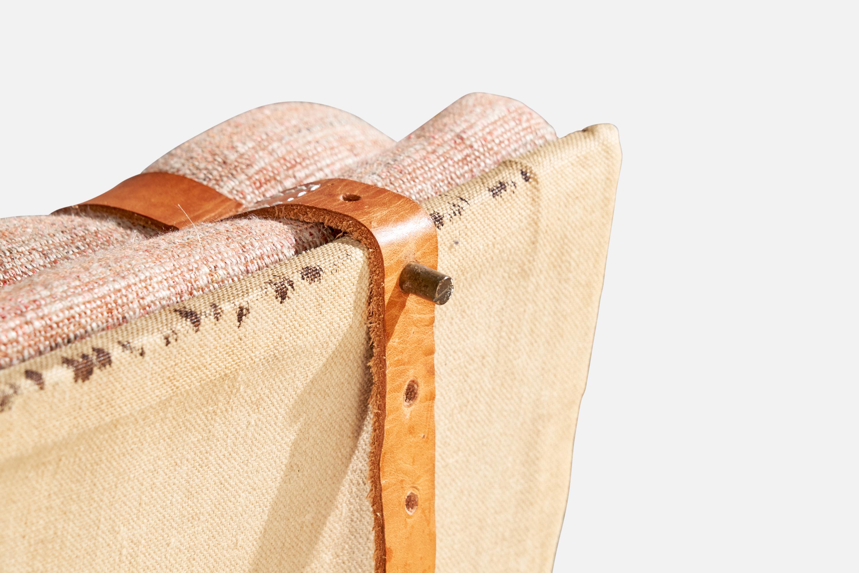 Jørgen Kastholm & Preben Fabricius, chaise longue, tissu, cuir, Danemark, 1960 en vente 12