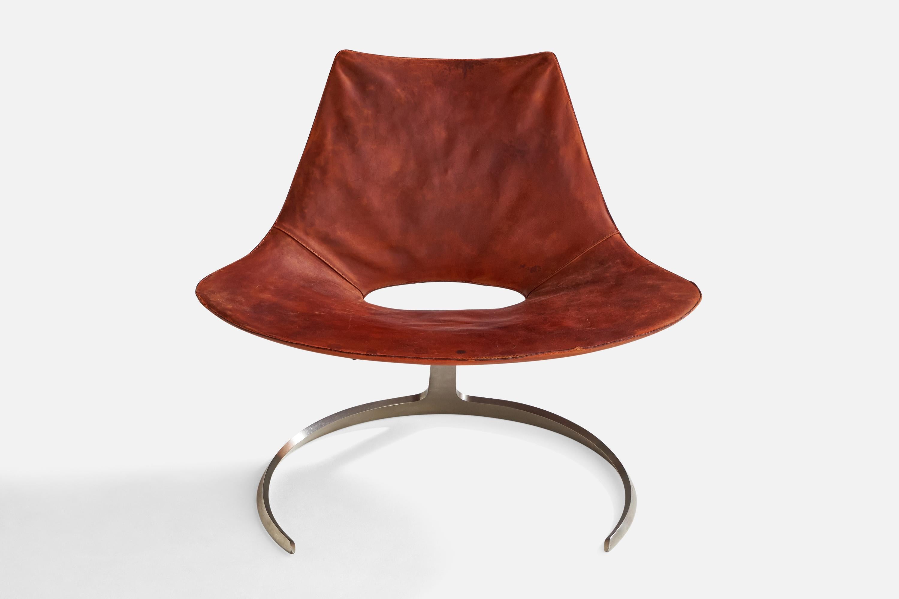 Jørgen Kastholm & Preben Fabricius, Lounge Chairs, Leather, Steel, Denmark, 1960 For Sale 6