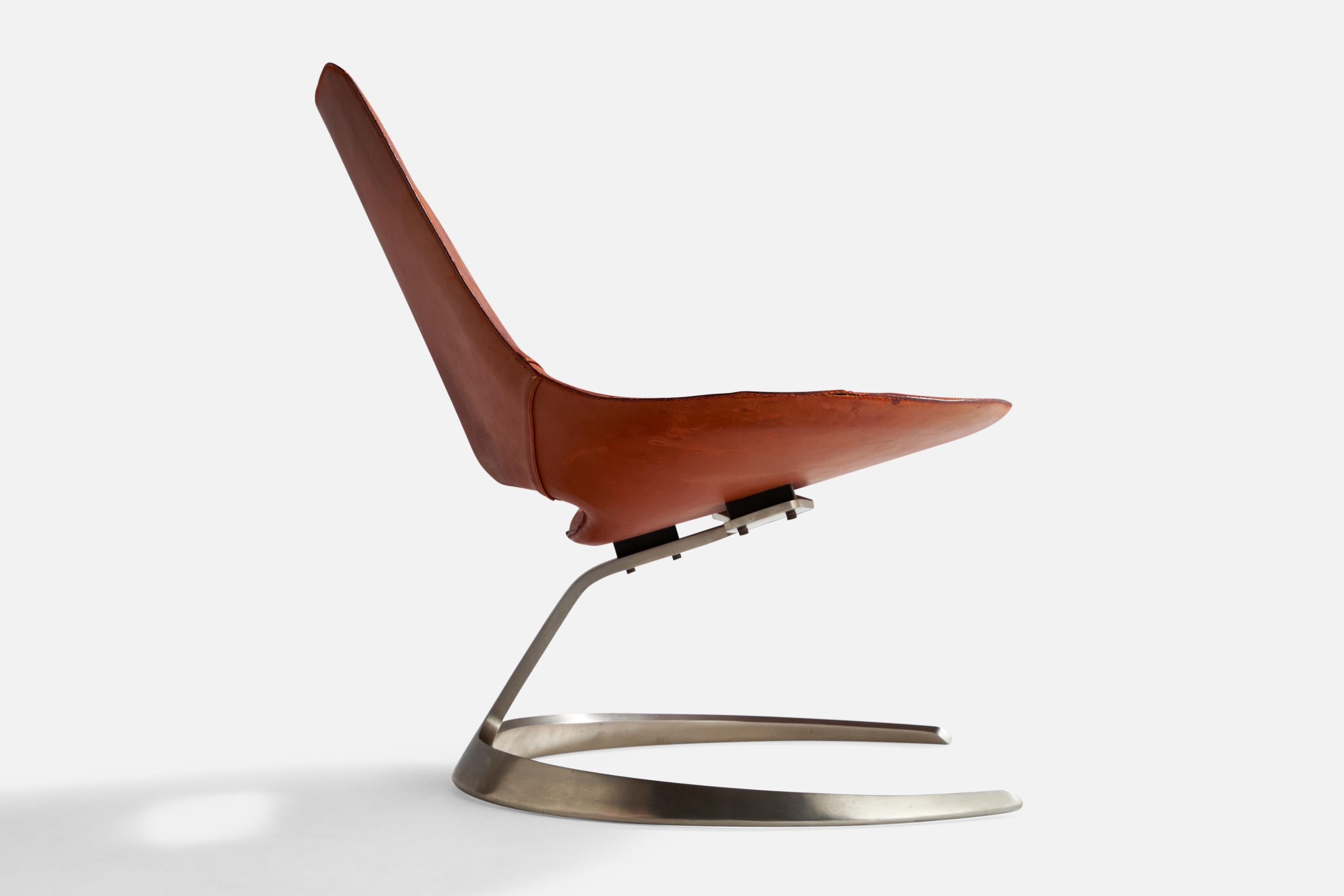 Jørgen Kastholm & Preben Fabricius, chaises longues, cuir, acier, Danemark, 1960 État moyen - En vente à High Point, NC