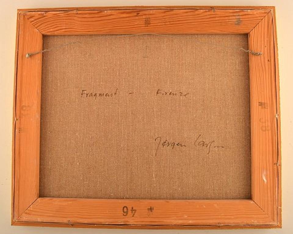 Metà XX secolo Jørgen Larsen, Danimarca, Olio su tela, 