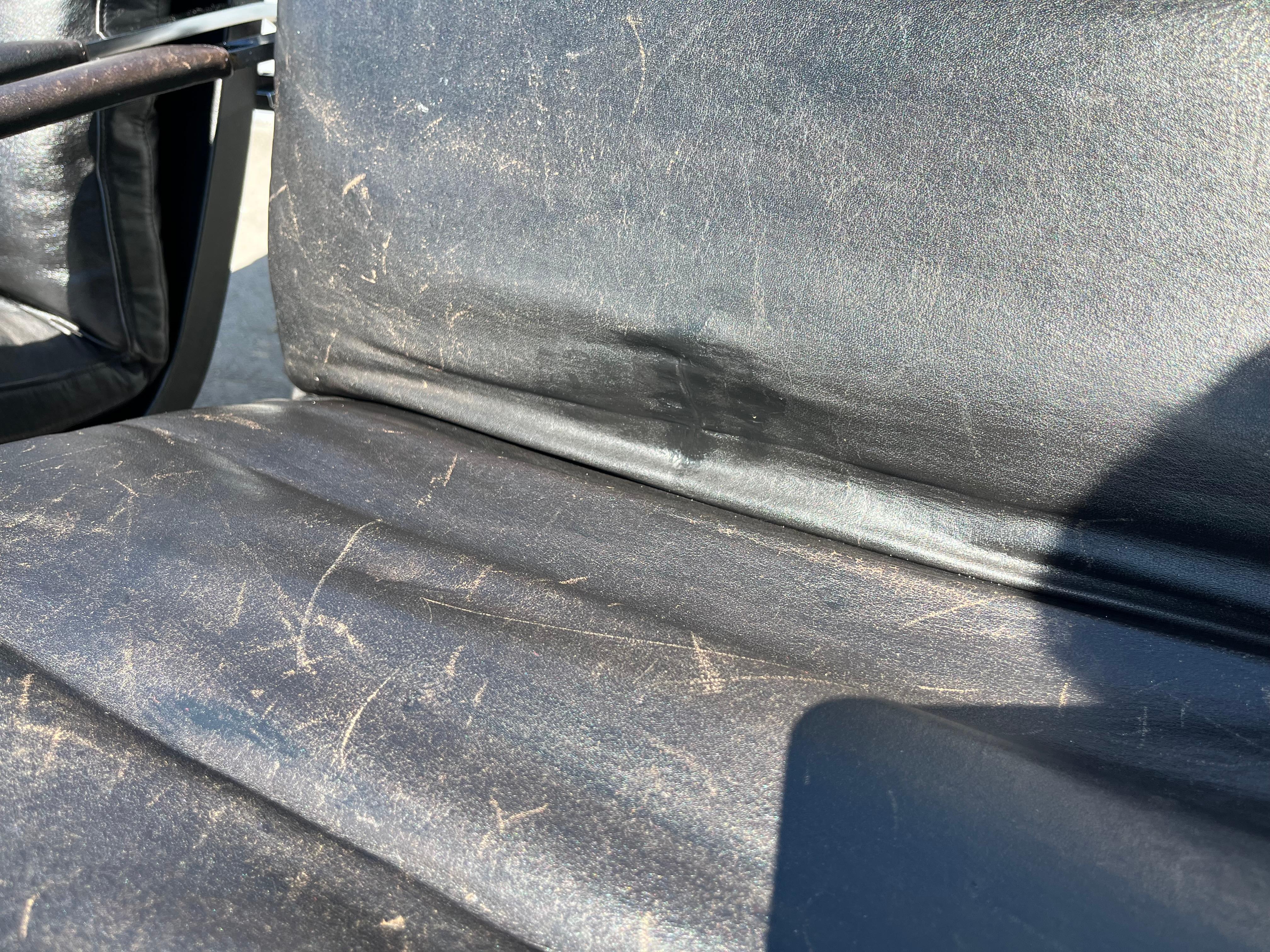 Jørgen Lund & Ole Larsen Loungesessel-Paar aus schwarzem Leder im Angebot 8