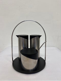 Jørgen Møller Complet Service Tray Set, Oil & Vinegar Bottles and Mustard Bowl