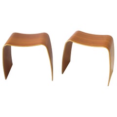 Paire de tabourets danois en M Jrgen Mller