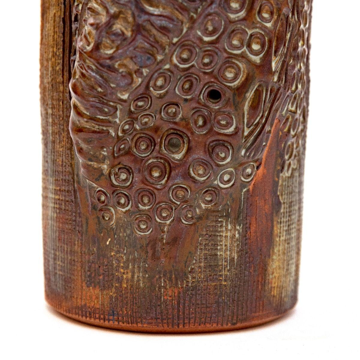 XX secolo Vaso in gres organico firmato Jørgen Mogensen del 1950 in vendita