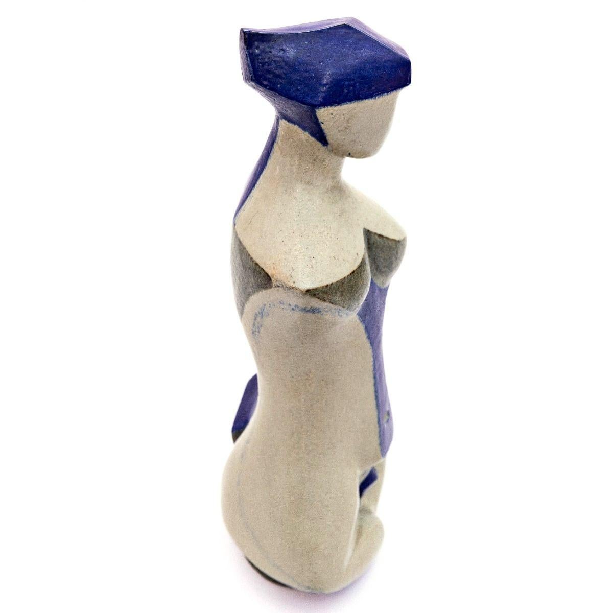 Jørgen Mogensen Escultura cubista femenina grande y poderosa para Royal Copenhagen Moderno en venta