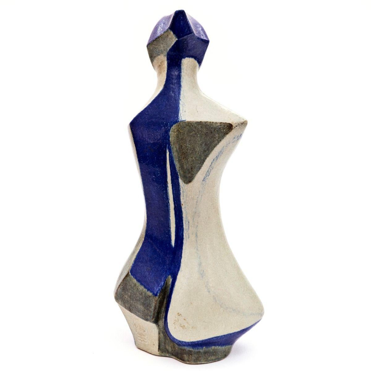 Jørgen Mogensen Escultura cubista femenina grande y poderosa para Royal Copenhagen Danés en venta