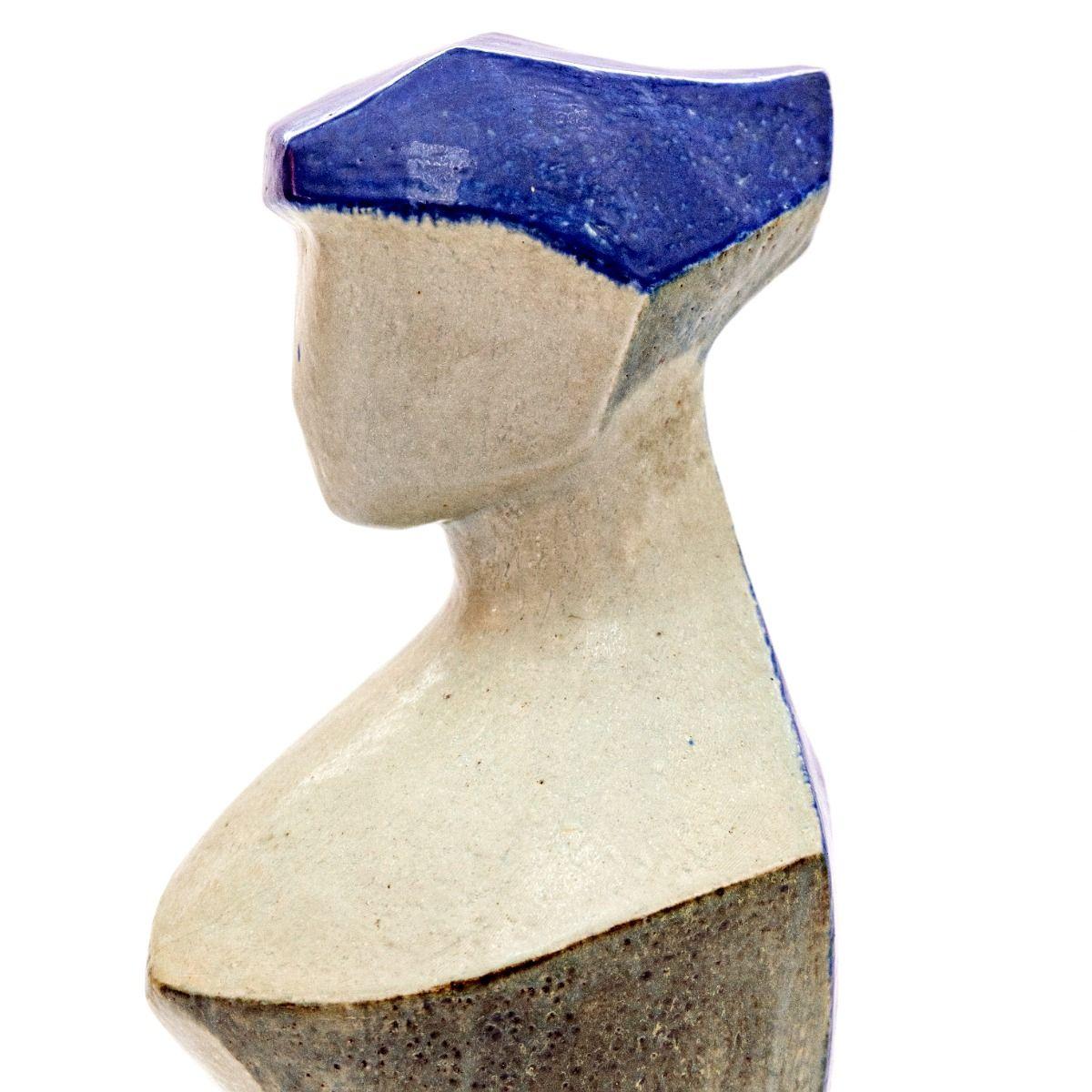 Jørgen Mogensen Escultura cubista femenina grande y poderosa para Royal Copenhagen Gres en venta