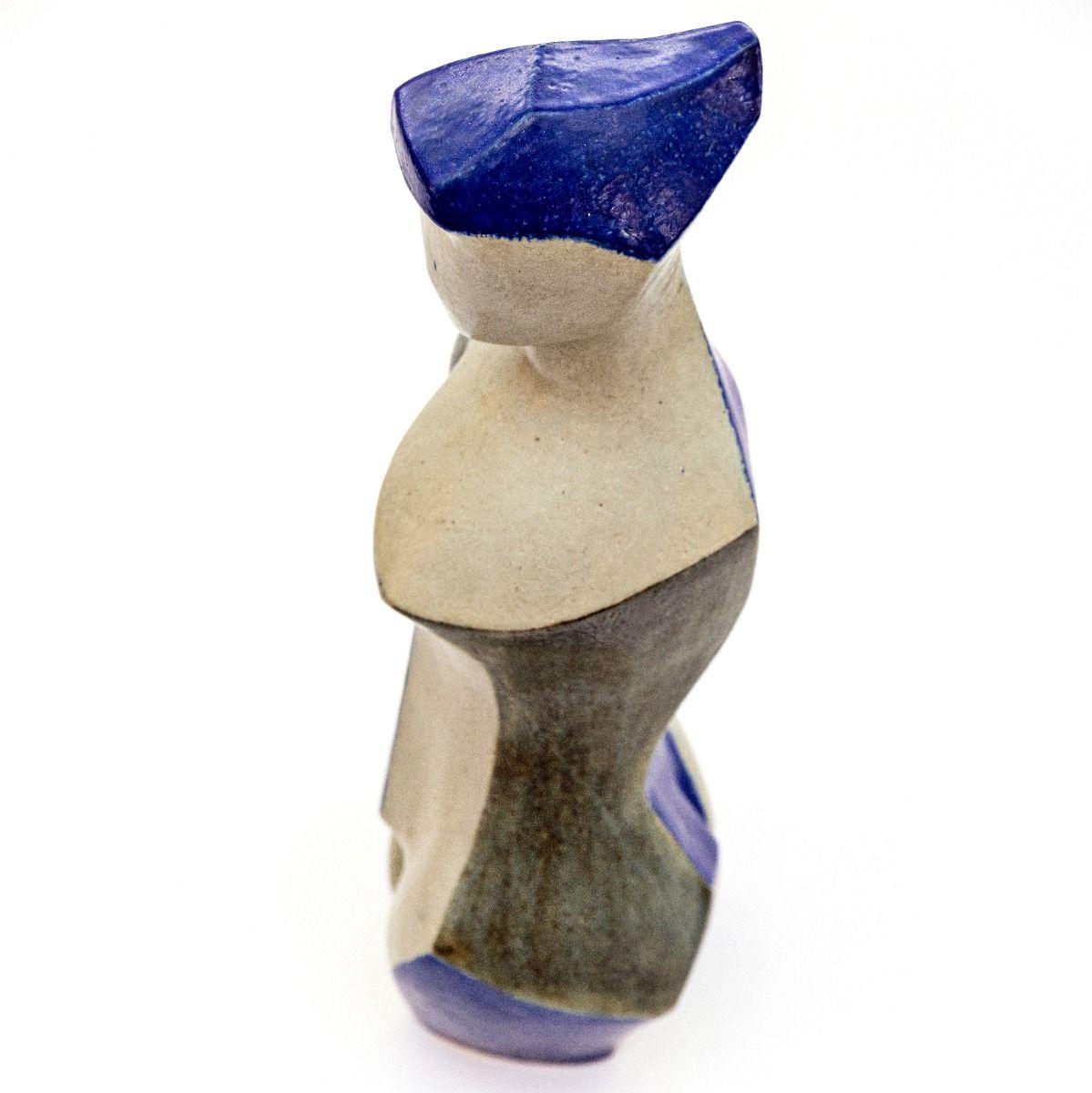 Jørgen Mogensen Escultura cubista femenina grande y poderosa para Royal Copenhagen en venta 1