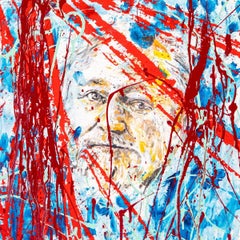 Jørgen Nash - Self-Portrait Painting, Denmark, 1983