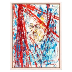 Jørgen Nash - Self-Portrait Painting, Denmark, 1983